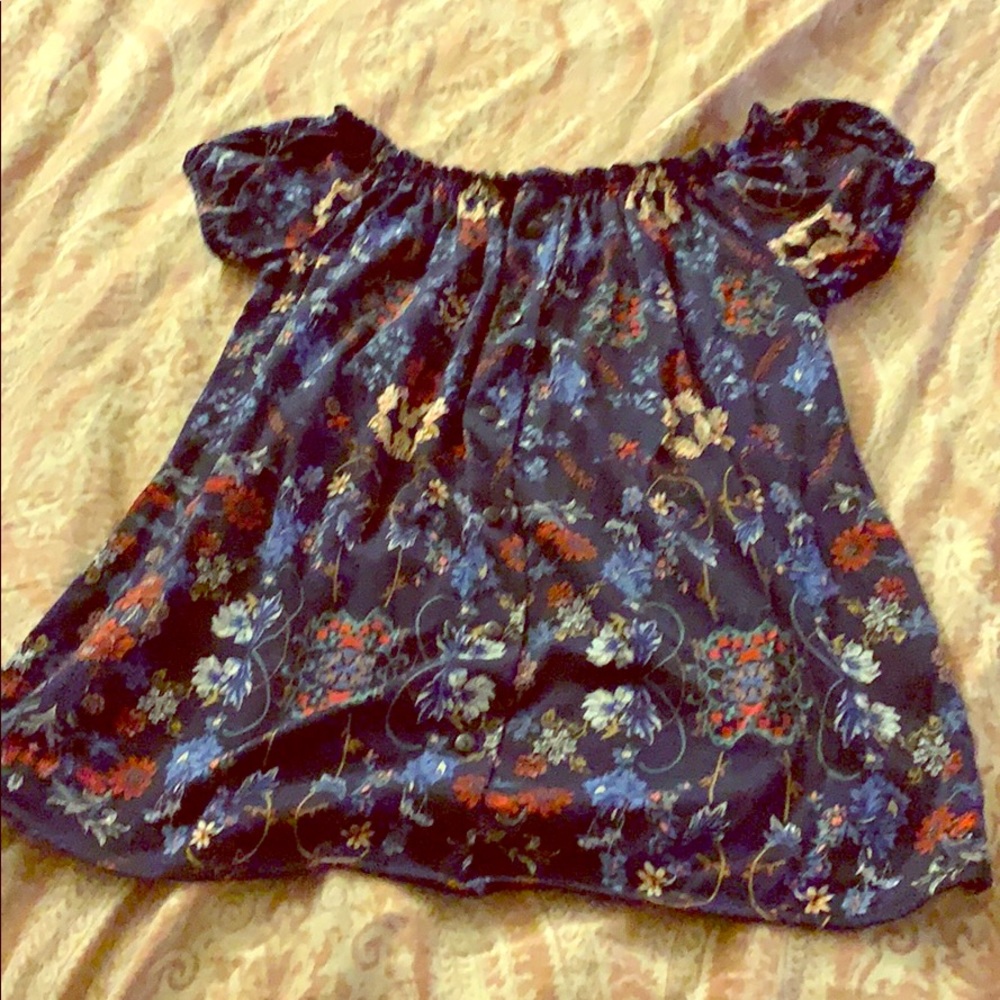 Anthropologie off the shoulder blouse